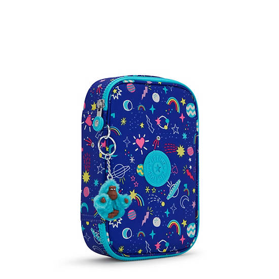 Kipling 100 Pens Printed Case Çanta Mavi | TR 1181DF